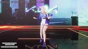 Ahri Goyang Pinggul Menggoda di KDA MMD Dance Panas Uncensored Buat Akali