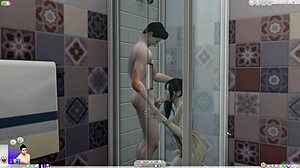 ww jv fun before shower in sims villains bath time