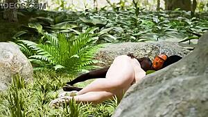 big black cock pounds mature ass deep in jungle creampie