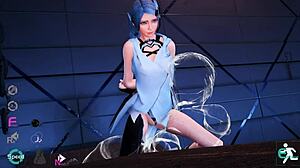 Valkyrie spreads ass for deep anal prison pounding in Marvel game gallery