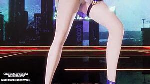 ahri sways seductive hips in kda mmd hot uncensored league dance for akali