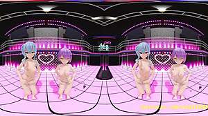 novr's mmd suitowa sways nude in 3d hololive rhythm