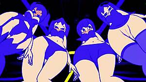 Minus8 Pac-Man ghost animation pounds with bold relentless force