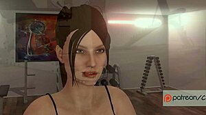 Hot Wife Elena Takes BBC in Gym!