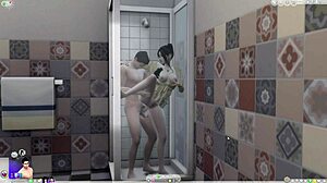 ww jv fun before shower in sims villains bath time