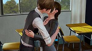 student's rough lust overwhelms busty teacher's big tits