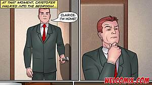 Closeted big butt slut cuckold comic with old man monster cock