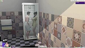 ww jv fun before shower in sims villains bath time