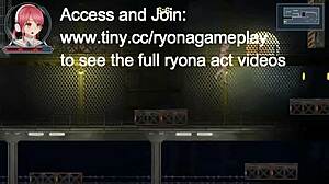 redhead idol runs erotic hentai game sex with robot man pounding her wet pussy