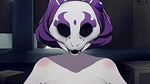 wanna see these big anime tits bounce while she rides huge cock?