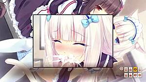 Escena hentai Nekopara vol 1 explosión de tetas asiáticas en anime