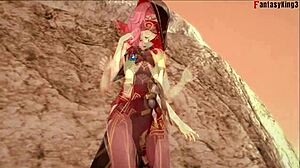 ピンク髪エレマイト賢者マンコPOV激ピストン原神NPC Fantasyking3