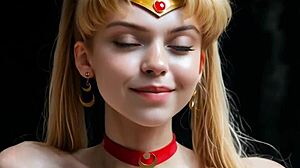 Sailor Moon Cosplay Hentai 3D Subdues Bad Guy With Naughty Moves!