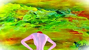 Cute Robot Doll Strips Teasing Her Curvy Ass in Closeup RTX 60FPS