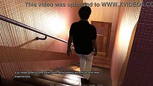 Eve Sucks Leo's Huge Cock in Store Room!