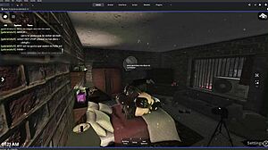 Bratty Roblox Girl Tastes Stranger's Warm Load Rainy Night Outdoors