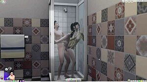 ww jv fun before shower in sims villains bath time