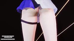 ahri sways seductive hips in kda mmd hot uncensored league dance for akali