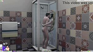 ww jv fun before shower in sims villains bath time