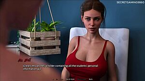 Sharing Bed with Goth Stepsis Turns Steamy Big Tits Monster Cock Hentai Game Naughty Fox