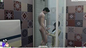 ww jv fun before shower in sims villains bath time