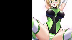 specific ecchi anime bikini babes pose tease and flaunt curves in hentai collection