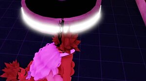 cute roblox cumslut takes two massive bbc deep in her big tits body