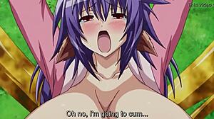 Big Tits Hentai Babe Oiled Boobs Massage Masturbation