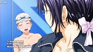 my sexy trainer's big tits bounce as i fuck her student pussy pov doggystyle creampie lick