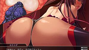 Taimanin Yukikaze intenzivno anime jebanje se razvija zavodljivo.