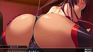 Taimanin Yukikaze intenzivno anime jebanje se razvija zavodljivo.