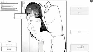 Step-Sis Teases in Secret Hentai Game with Sissy Blowjob Fingering Masturbation Gameplay