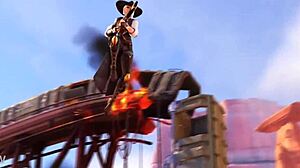 Overwatch Ashe's wildest fucks explode everywhere!