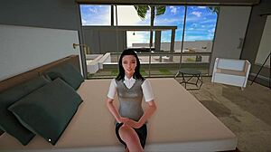 curvy japanese teen in sexy outfit joins new family part 37