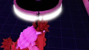 cute roblox cumslut takes two massive bbc deep in her big tits body