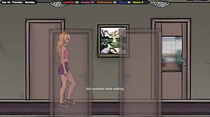 A pervert sneaks up on sweet Jenny for wild subway gangbang creampie in hentai game