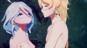 i can't get enough of furina's creampie scene in genshin impact hentai