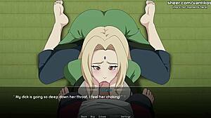 Tsunade's milf ass takes deep anal pounding and creampie in naruto hentai game