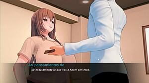 Professor's Huge Tits Pulled Out for Gangbang Creampie