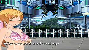 bold futanari feet worship on mellys monster hentai island game adventure