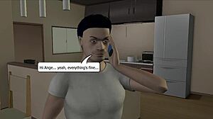 Blonde teen babysitter stars in Tk17 animation with small tits