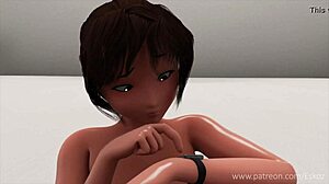 Clara Pounds Adorable Anya's Ass in Lesbian Dildo Fuck