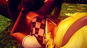 is megans little 18yo blonde secret an interracial outdoor hentai fuck with megan clark?