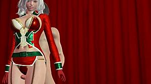 my heart races seeing ms santa's big tits in lingerie for christmas creampie fetish