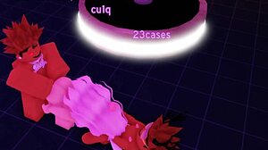 cute roblox cumslut takes two massive bbc deep in her big tits body