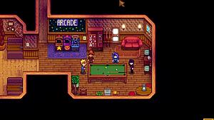 Abigail takes saloon bathroom break for wild xtardew valley girls mod action