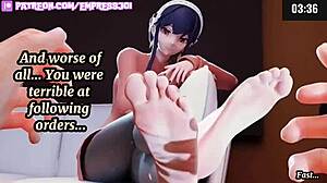 Feel ex-wife's humiliating feet dominance in emotional femdom joi slave challenge