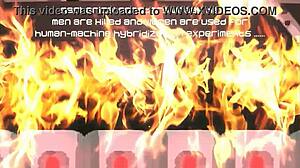 cute lady surrenders to robot cocks in fatal flame erotic hentai game