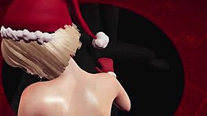 Unwrap This Christmas Anime Girl's Anal Plug POV Missionary Desk Doggystyle Tight Fuck!