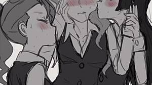 yuri lwa clips tease with soft girl-on-girl vibes